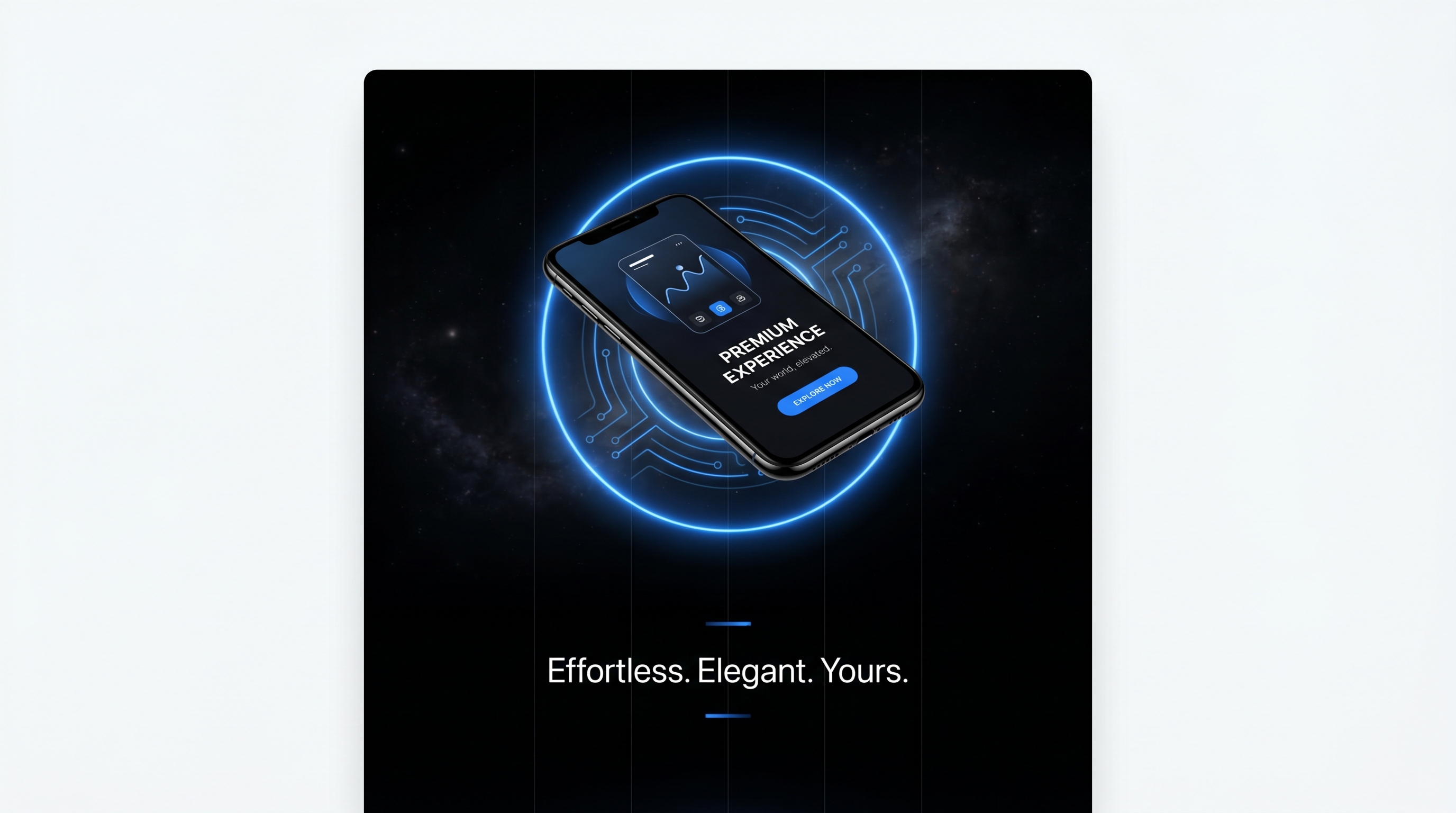 Mobile app prelaunch template preview